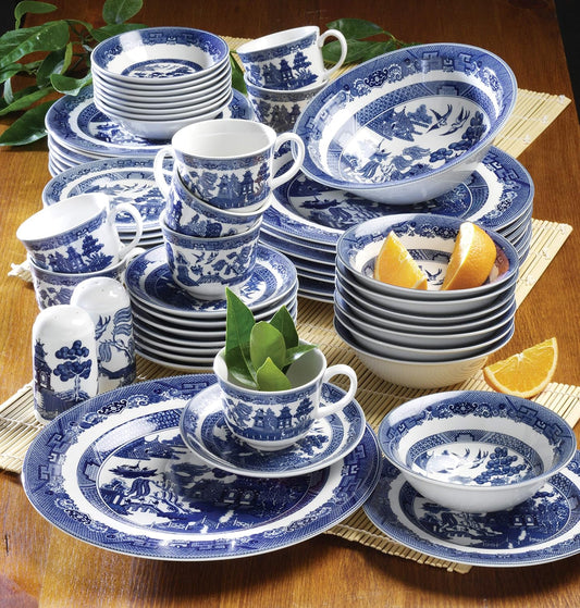 Juego de Vajilla inglesa Willow Blue 42 piezas